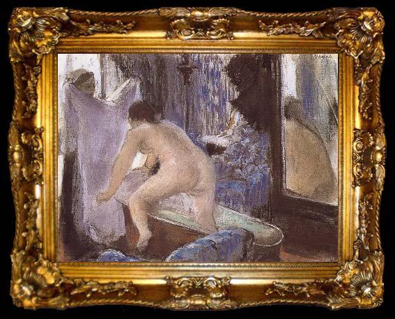 framed  Edgar Degas Out off bath, ta009-2